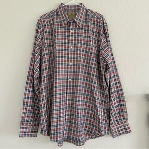 Beretta 2XL long sleeve men's plaid button up shirt design and Italy 100% cotton